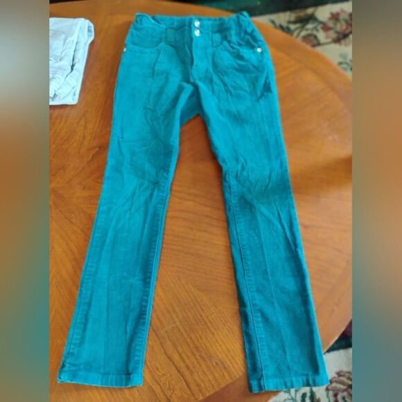 Teal Corduroy Pants by Cherokee - Size: 6X  (1159) - Picture 1 of 6
